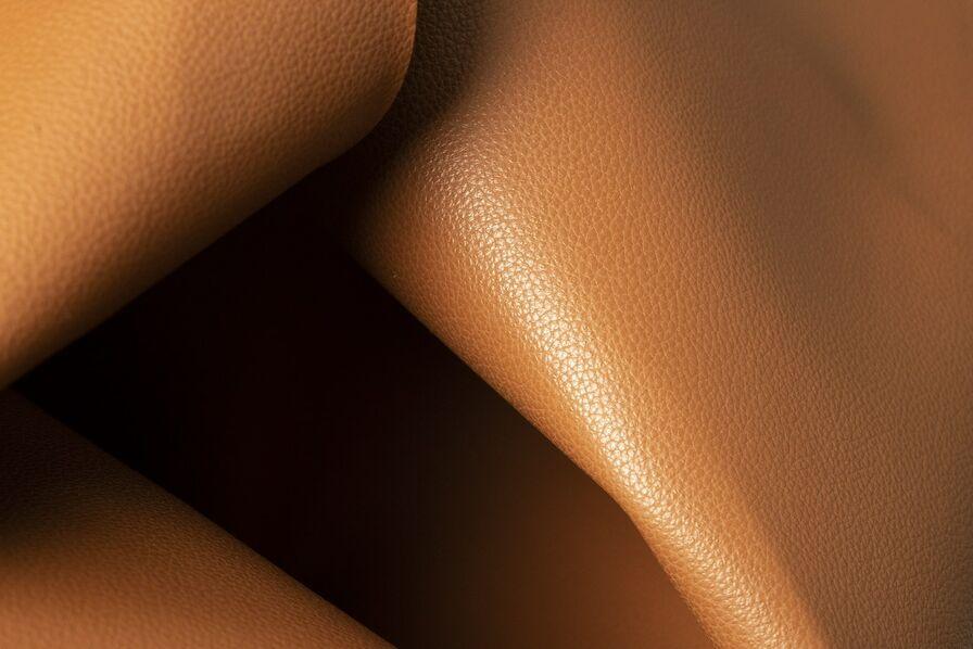 Close-up of the textured MIRUM material used by ECOVA