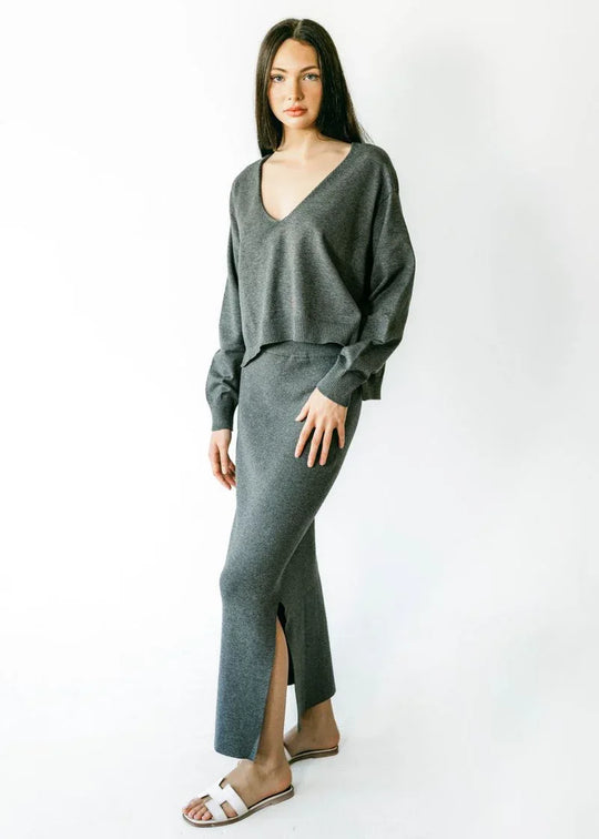 GRETA | High Waisted Long Skirt