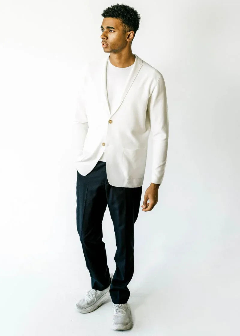 THOMAS | Ecoviscose Knitted Cardigan-Blazer