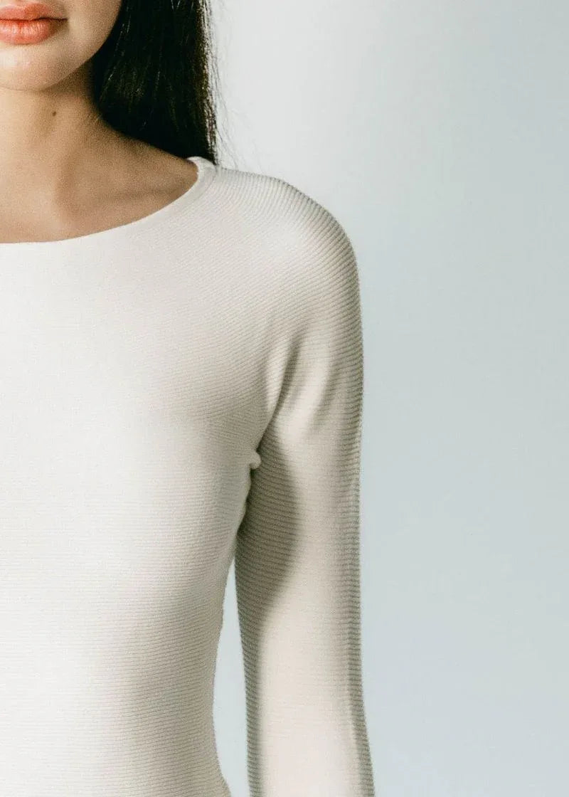 AVERY | Boat Neck Long Sleeve Top