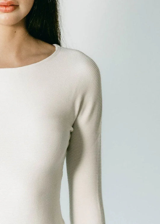 AVERY | Boat Neck Long Sleeve Top