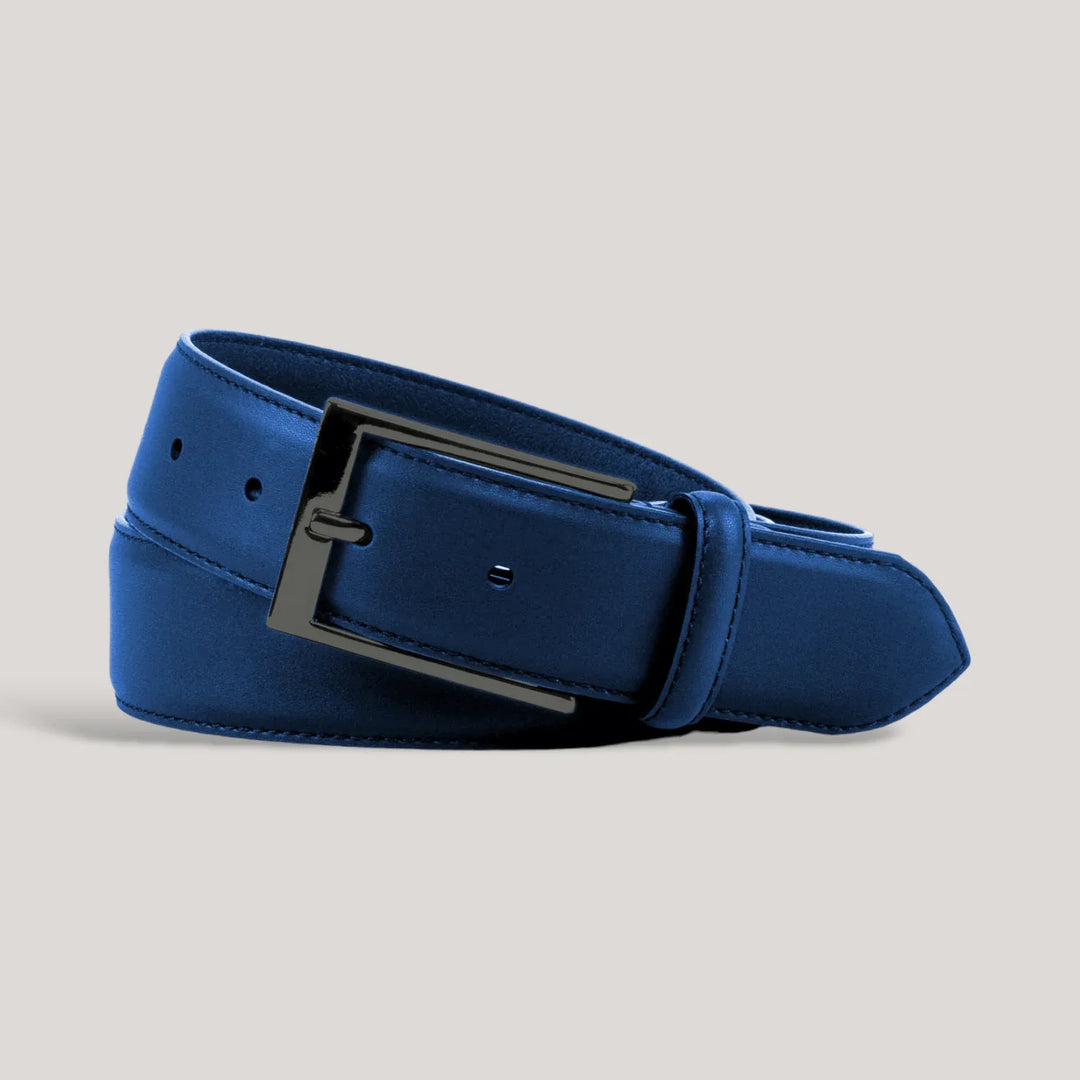 SOPHOS - Ultramarine Blue Vegan Belt - Graphite | Made To Order | Sustainable Belts | ALLTRUEIST