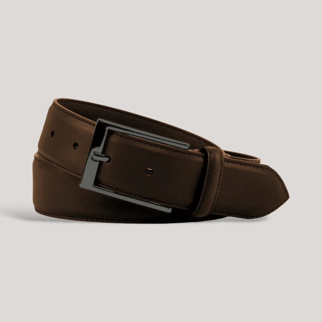 SOPHOS - Dark Brown Vegan Belt - Graphite | Made To Order | Sustainable Belts | ALLTRUEIST