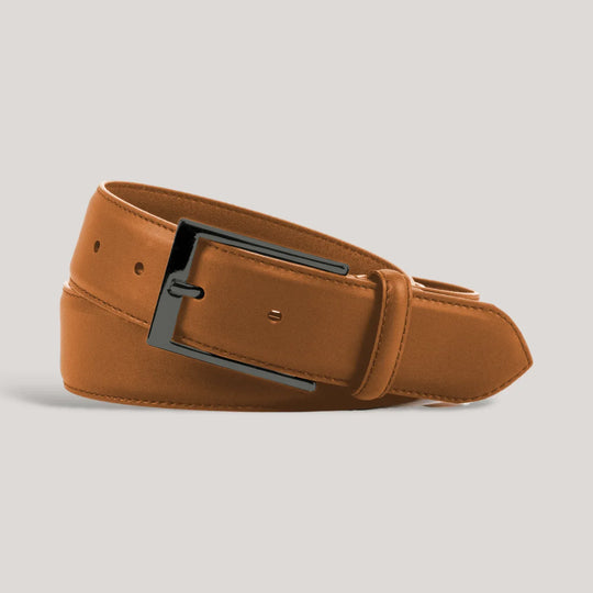 SOPHOS - Tan Vegan Belt - Graphite | Made To Order | Sustainable Belts | ALLTRUEIST