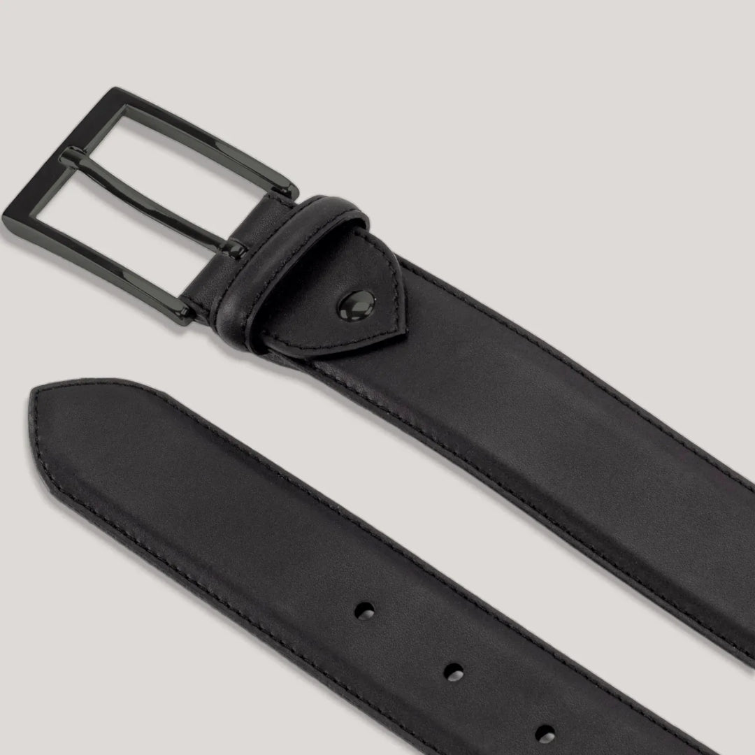 SOPHOS - Black Vegan Belt - Graphite | Made To Order | Sustainable Belts | ALLTRUEIST