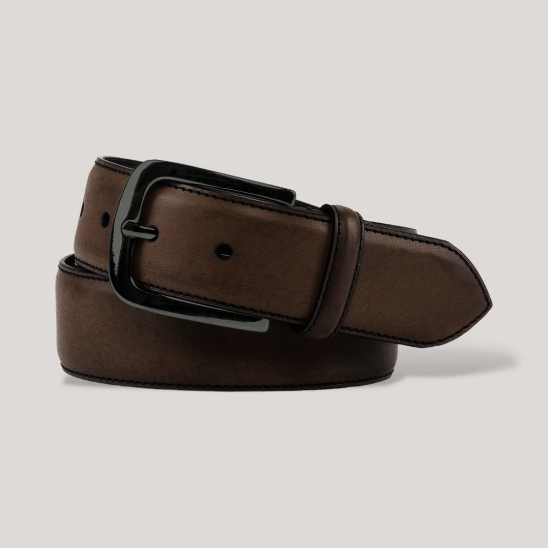 LUMEN - Dark Brown Vegan Belt - Graphite | Made To Order | Sustainable Belts | ALLTRUEIST