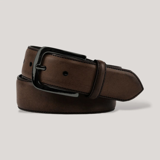 LUMEN - Dark Brown Vegan Belt - Graphite | Made To Order | Sustainable Belts | ALLTRUEIST