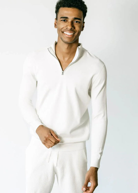 WESTON | Ecoviscose Half-Zip Sweater