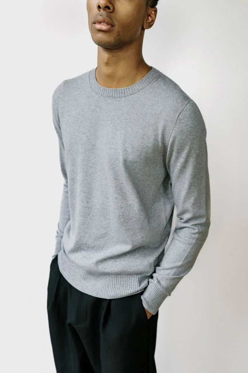 CAL | Egyptian Cotton Long Sleeve Crewneck Sweater
