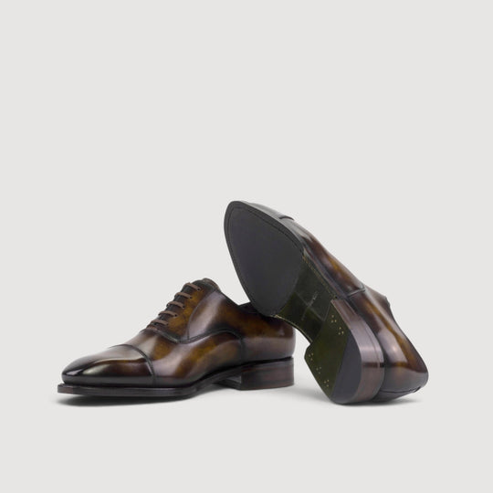 Cap-Toe Oxford Shoes - Tobacco - Museum Patina | Goodyear Welt