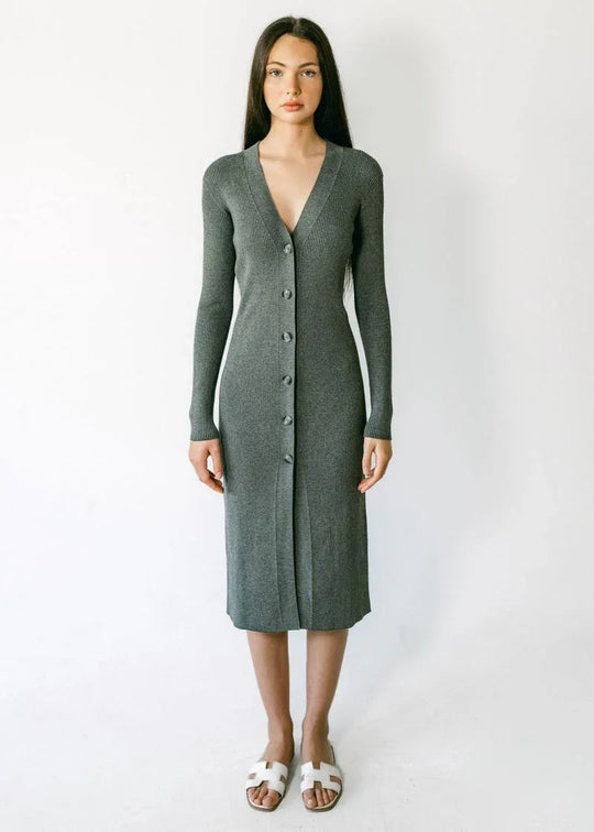 HOLLY | Ecoviscose - Long Ribbed Cardigan
