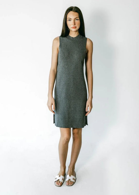 MARGOT | Sleeveless Mock-Neck Short Dress