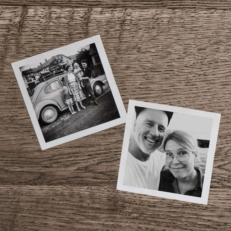 Family photographs of Rebecka and Thomas Neumann and their heritage