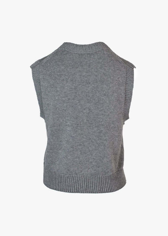 GIA | Egyptian Cotton V-Neck Sweater Vest