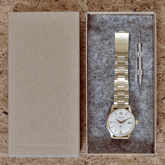 Initial N° 1 | GOLD - OFF-WHITE | 36 mm Watch
