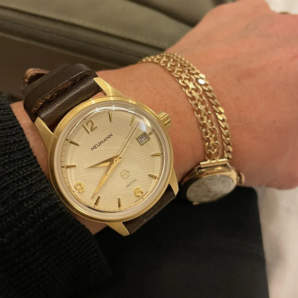 Initial N° 1 | GOLD - OFF-WHITE | 36 mm Watch