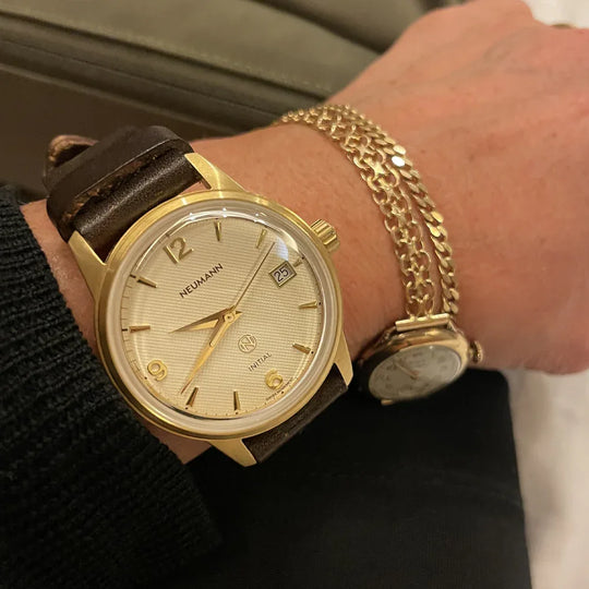Initial N° 1 | GOLD - OFF-WHITE | 36 mm Watch