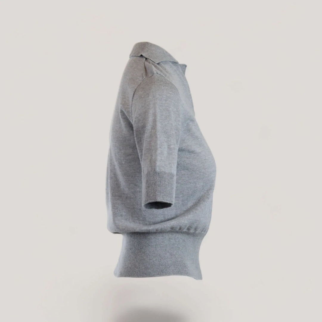AUDREY | Egyptian Cotton Polo Shirt | COLOR: MICIO, BIANCO, INVERNO, PELLE, CORALLO, FIUME, ATLANTIDE, CACCIA, MARINE, NERO, CREMA, SOLE, TUORLO |3D Knitted by ALLTRUEIST