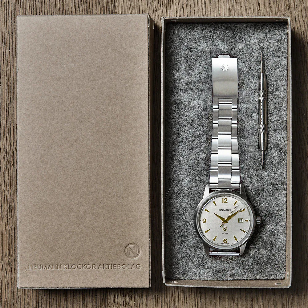 Initial N° 1 | STEEL - OFF-WHITE | 40 mm Watch