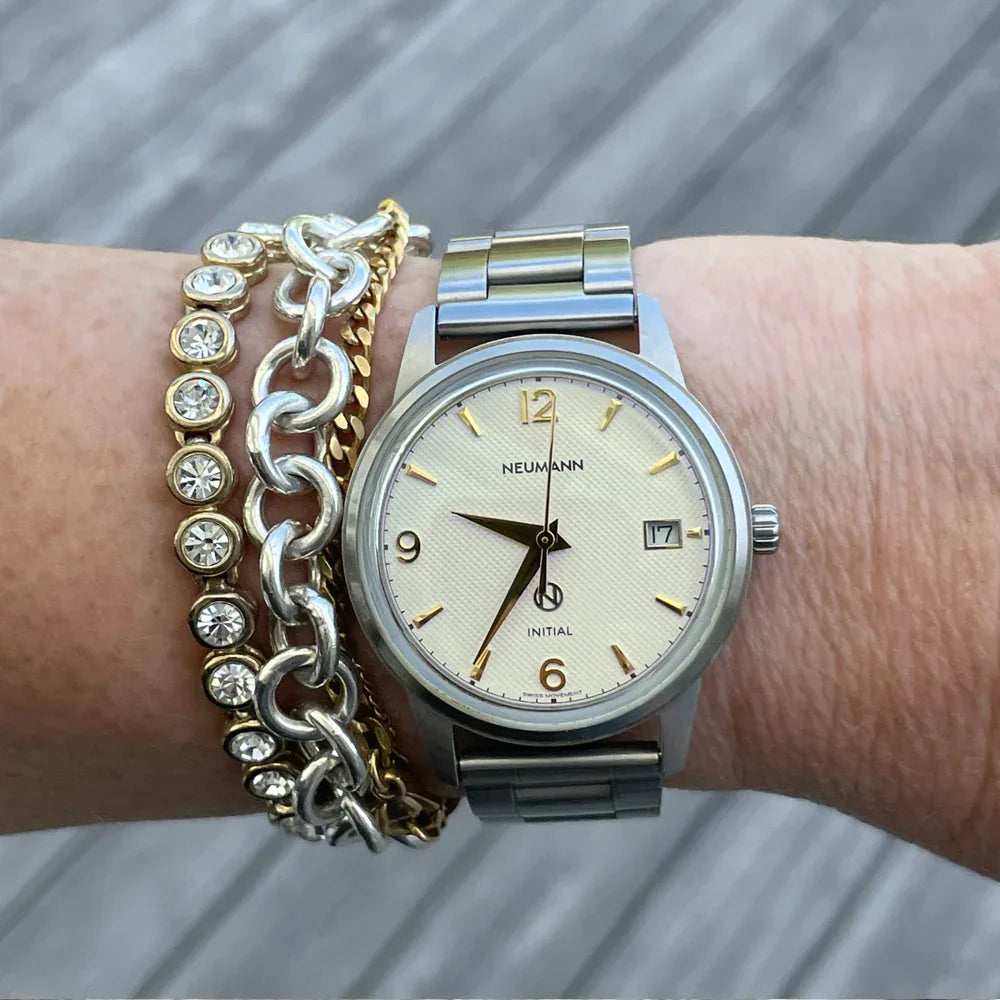 Initial N° 1 | STEEL - OFF-WHITE | 36 mm Watch