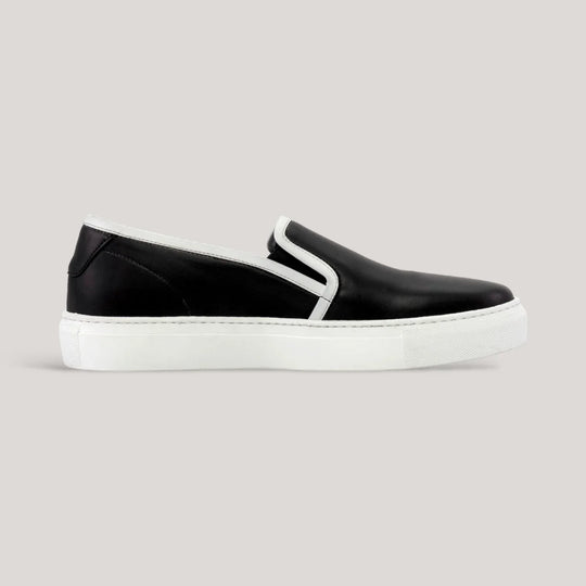 LUCE | Slip-On Sneakers - Black &amp; White | Women&