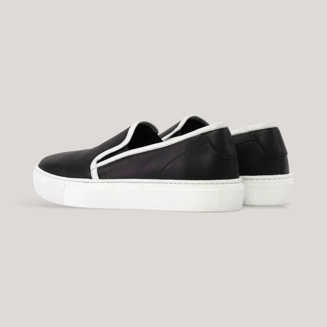 LUCE | Slip-On Sneakers - Black &amp; White | Women&