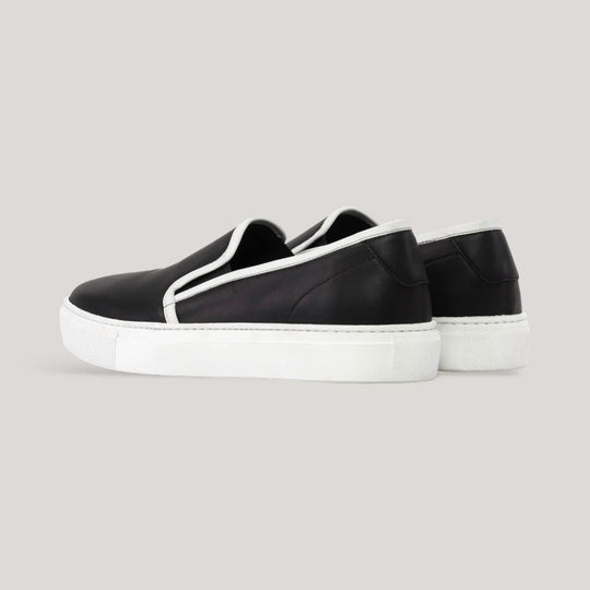 LUCE | Slip-On Sneakers - Black &amp; White | Women&