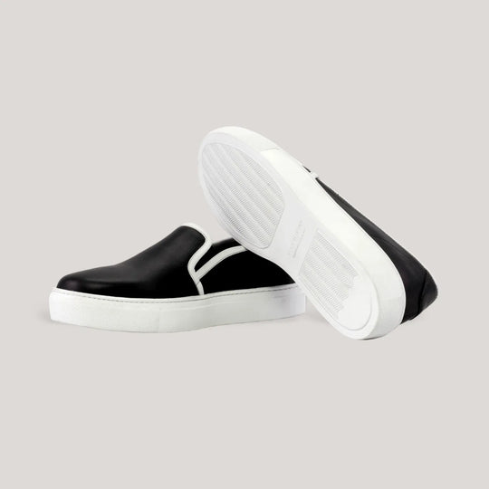 LUCE | Slip-On Sneakers - Black &amp; White | Women&