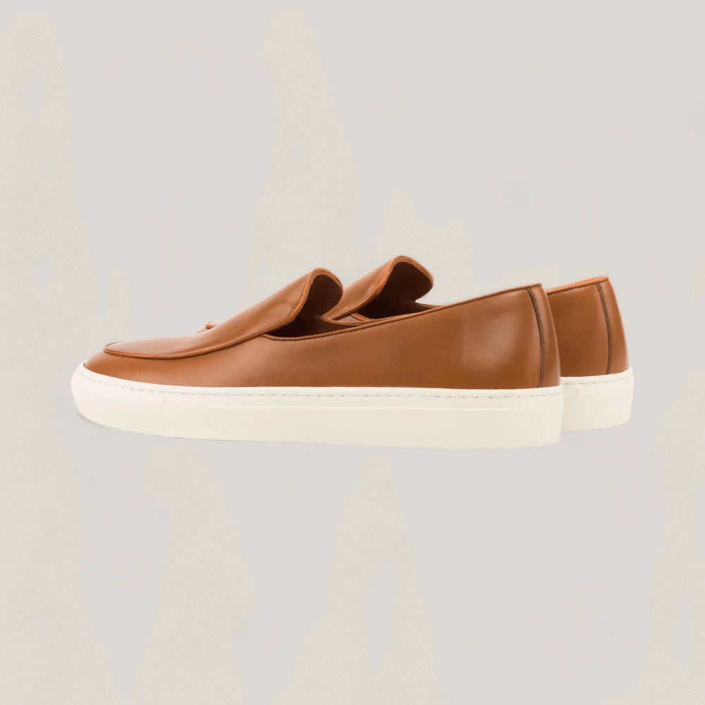 ICARUS | Loafer Sneakers - Cognac | Men's | Men's Shoes | MADE-TO-MEASURE by ALLTRUEIST | allTRUEist