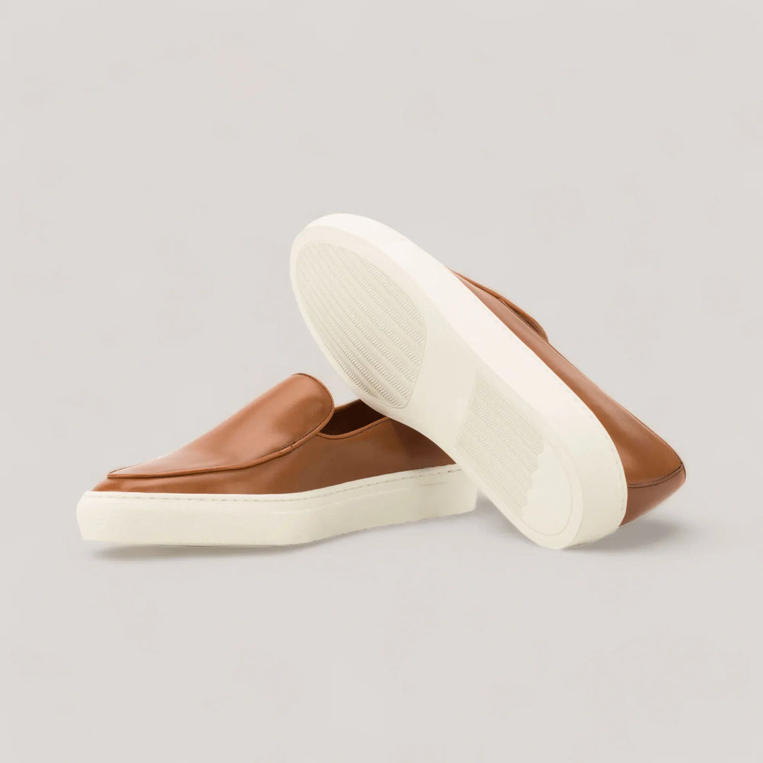 ICARUS | Loafer Sneakers - Cognac | Men&