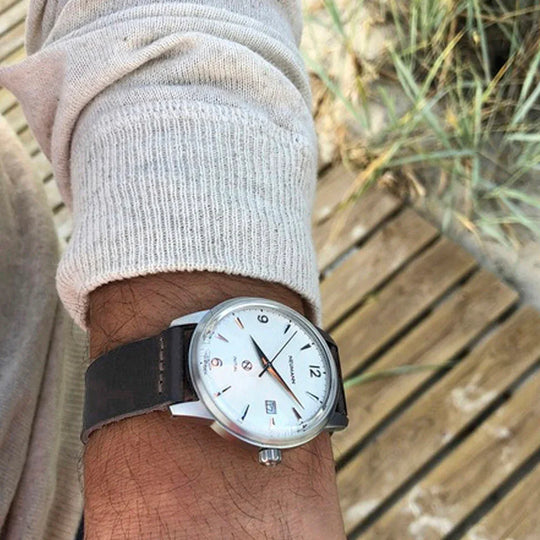 Initial N° 1 | STEEL - PEARL | 40 mm Watch