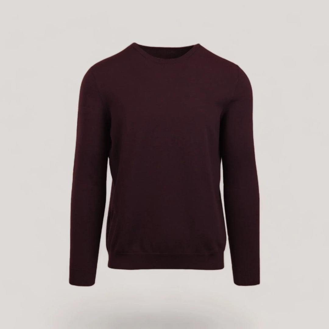 CALEB SHORT | Ecoviscose - Men's Crewneck Sweater, sustainable style with shorter torso and sleeves, made from EcoVero Viscose.
