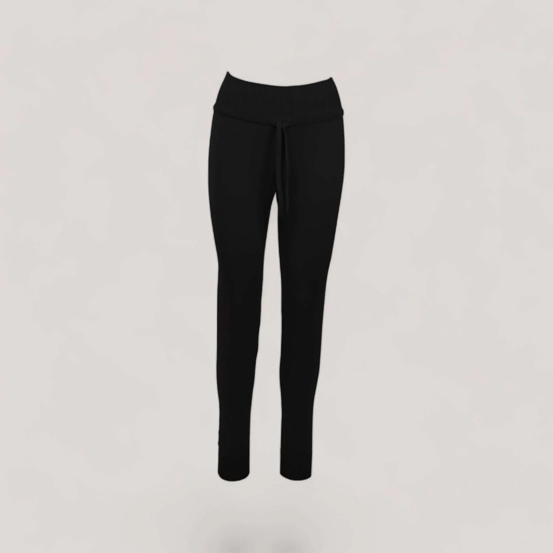 CHARLOTTE | High-Waisted Drawstring Sweatpants | COLOR: BORDEAUX, CHARCOAL, BLACK, MAGENTA, PEACOCK, NAVY, SLATE GREY, LIGHT HEATHER GREY, PEACH, LODEN, CRIMSON, LIGHT BLUE, CEMENT, IVORY, WHITE |3D Knitted by ALLTRUEIST