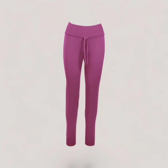 CHARLOTTE | High-Waisted Drawstring Sweatpants | COLOR: MAGENTA |3D Knitted by ALLTRUEIST