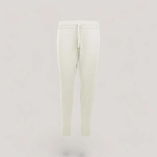 CHELSEA | Lounge Drawstring Joggers | COLOR: IVORY |3D Knitted by ALLTRUEIST