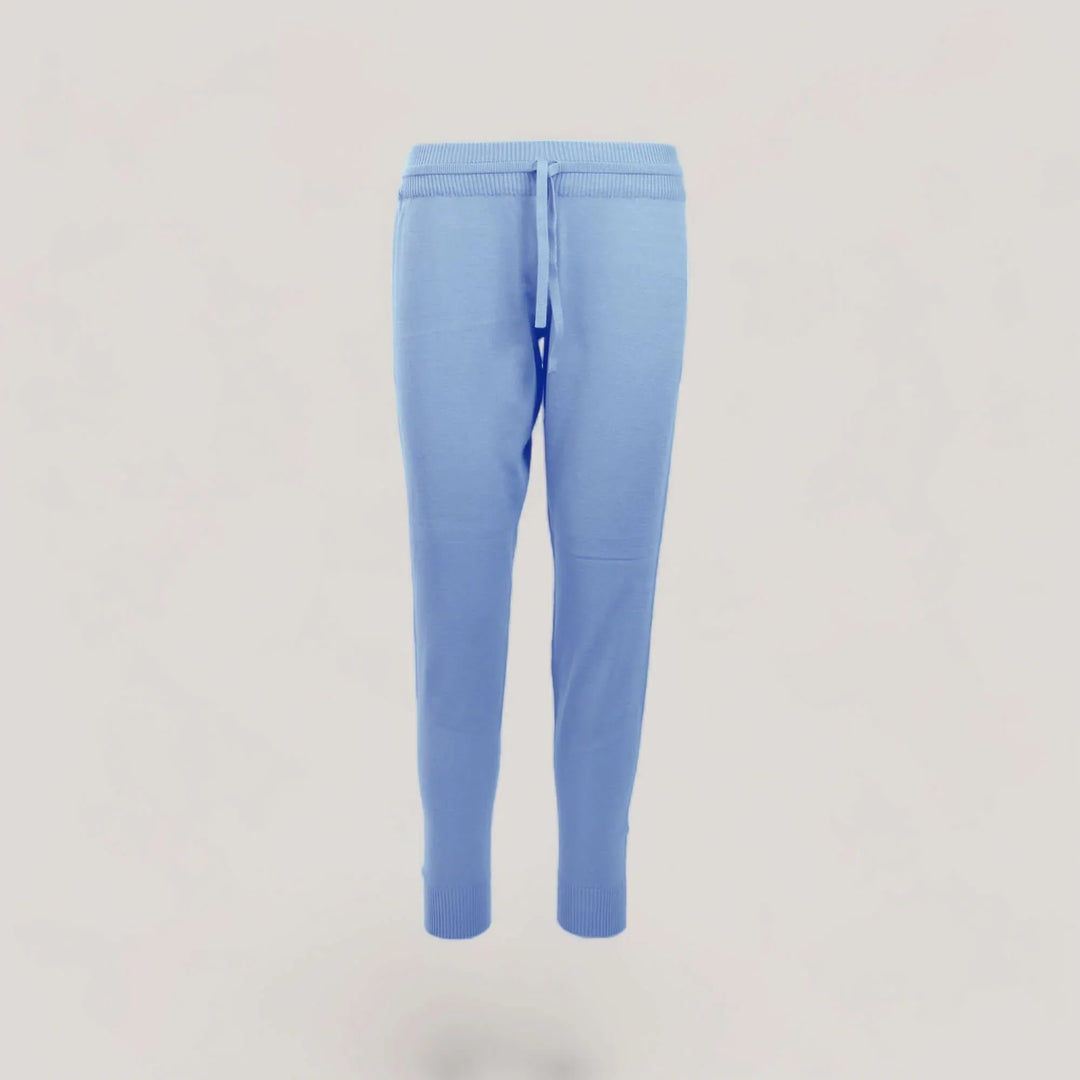 CHELSEA | Lounge Drawstring Joggers | COLOR: LIGHT BLUE |3D Knitted by ALLTRUEIST