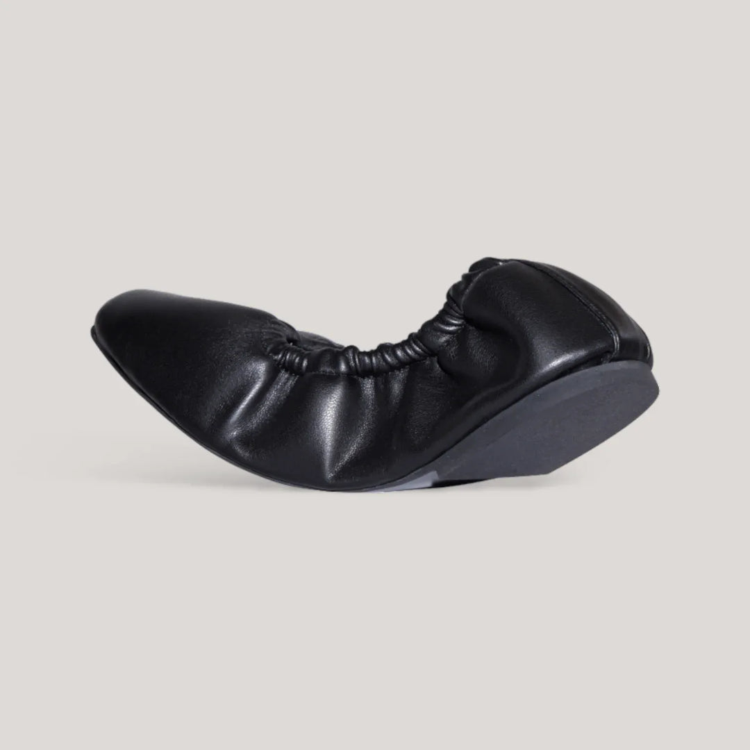 CARLA | Black Vegan Nappa - Ballet Flats
