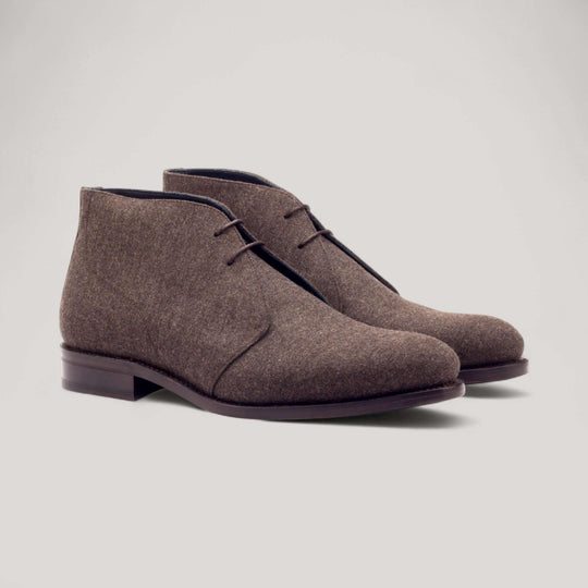 Chukka Boots - Brown - Flannel | Goodyear Welt