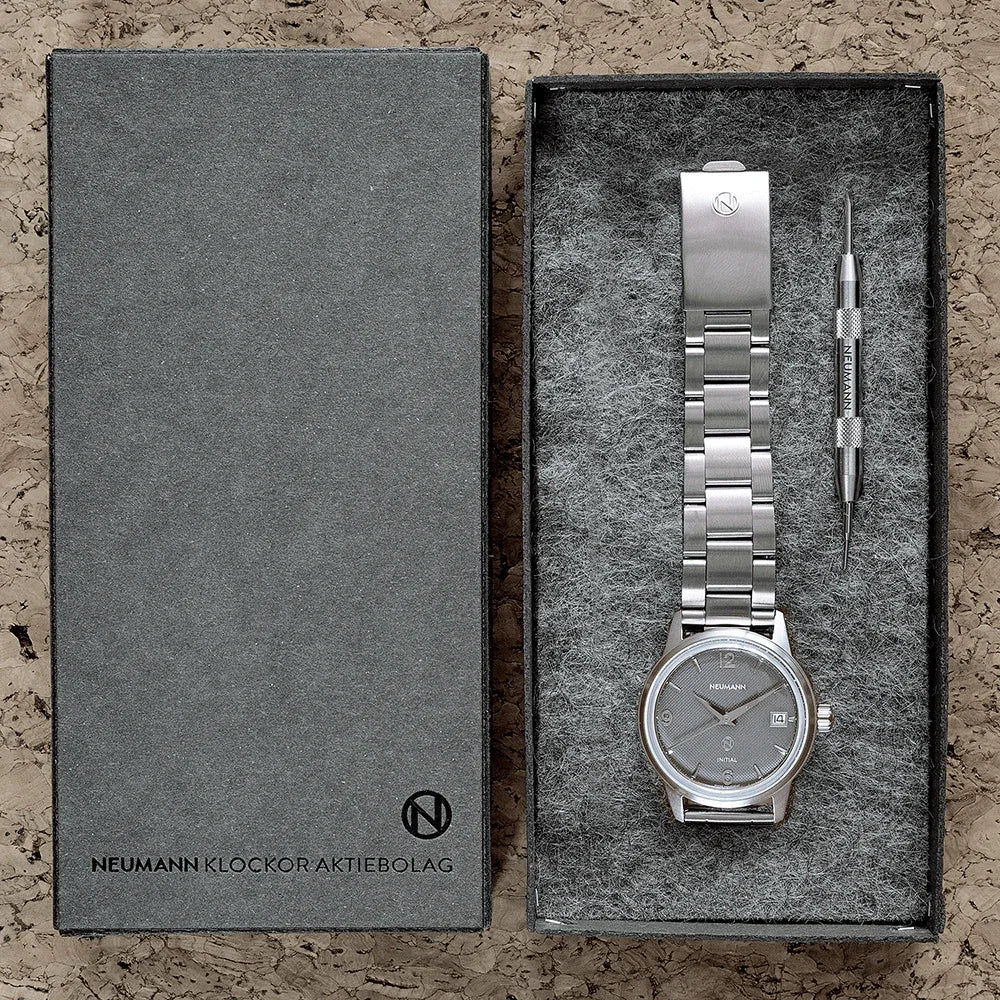 Initial N° 1 | STEEL - GREY | 36 mm Watch
