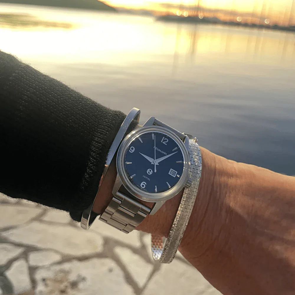 Initial N° 1 | STEEL - BLACK | 36 mm Watch