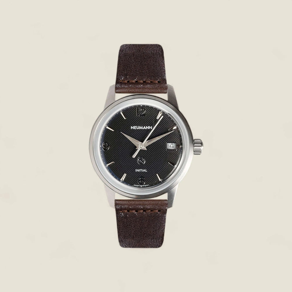 Initial N° 1 | STEEL - BLACK | 36 mm Watch