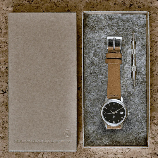 Initial N° 1 | STEEL - BLACK | 36 mm Watch