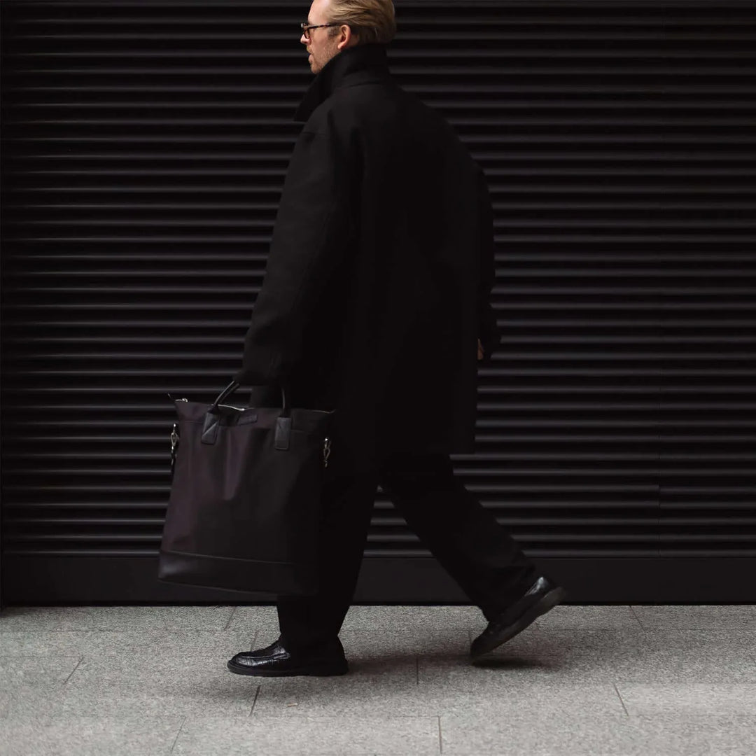 Everyday Tote Bag | Black Recycled Nylon