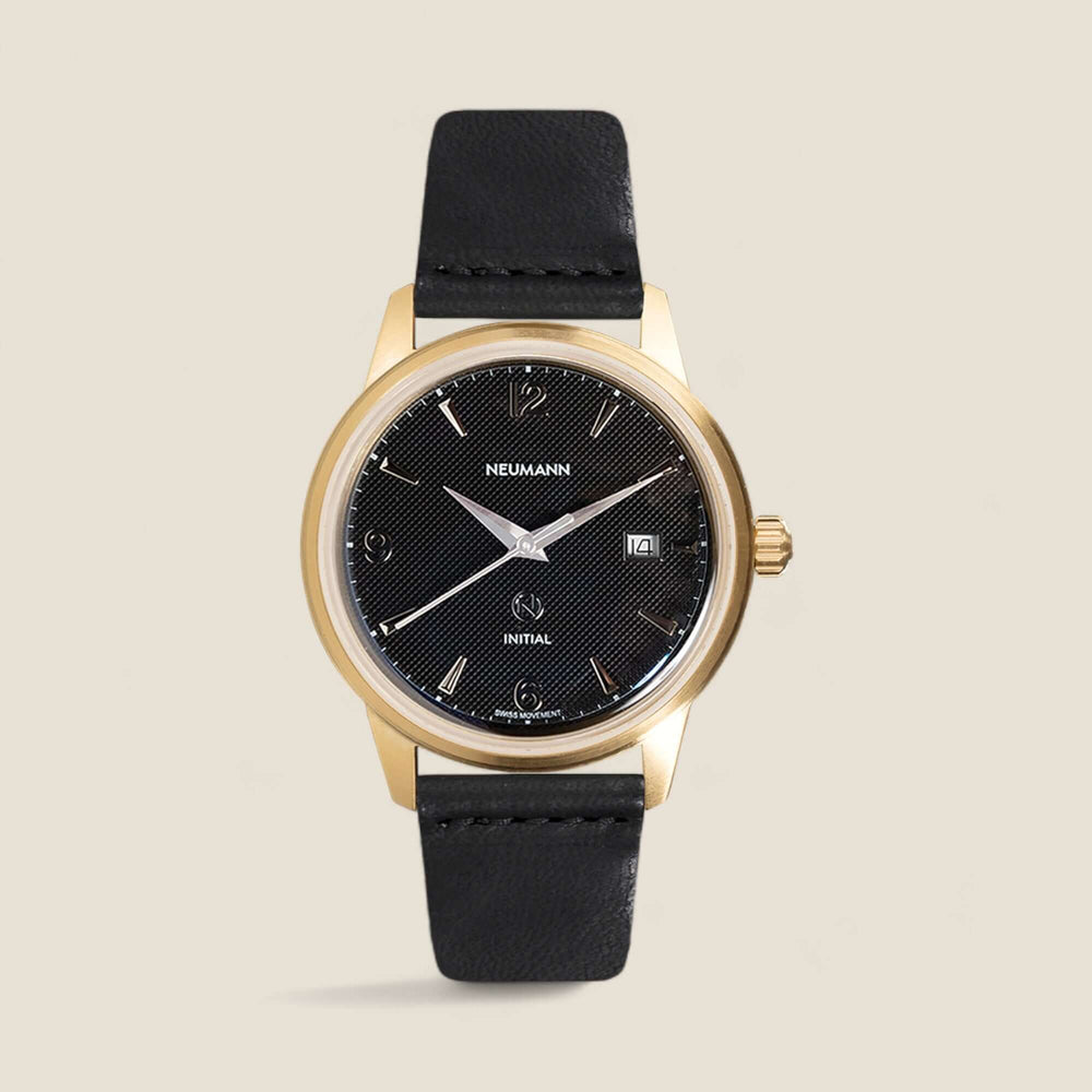 Initial N° 1 | GOLD - BLACK | 40 mm Watch