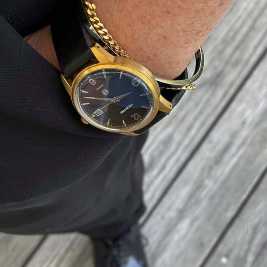 Initial N° 1 | GOLD - BLACK | 36 mm Watch