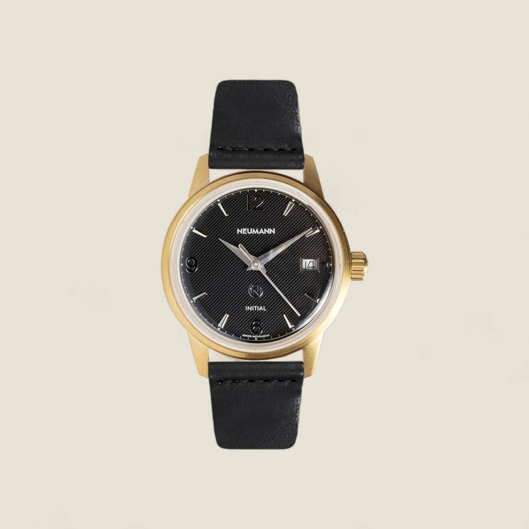 Initial N° 1 | GOLD - BLACK | 36 mm Watch