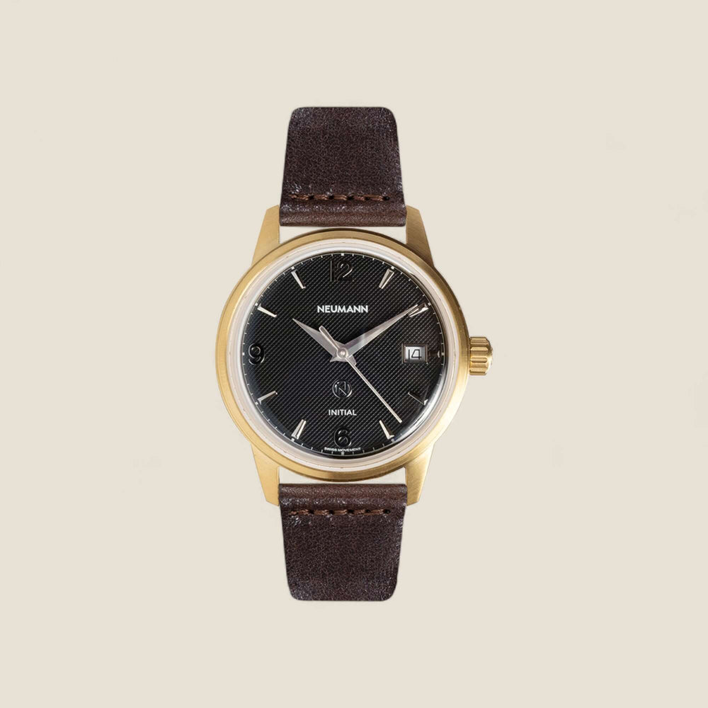 Initial N° 1 | GOLD - BLACK | 36 mm Watch