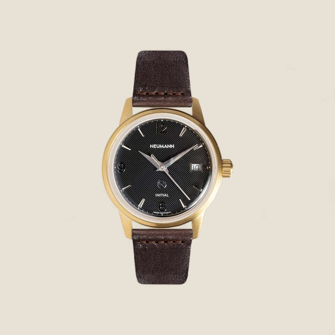 Initial N° 1 | GOLD - BLACK | 36 mm Watch