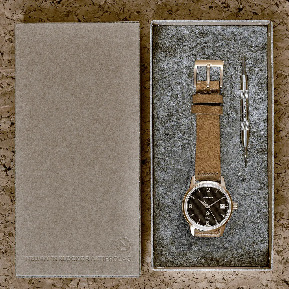 Initial N° 1 | GOLD - BLACK | 36 mm Watch