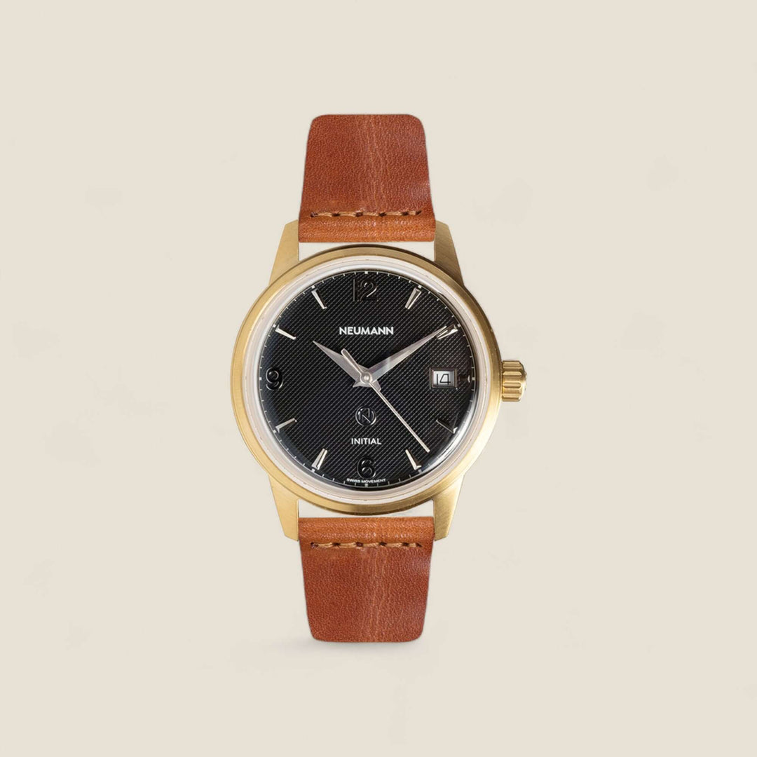 Initial N° 1 | GOLD - BLACK | 36 mm Watch